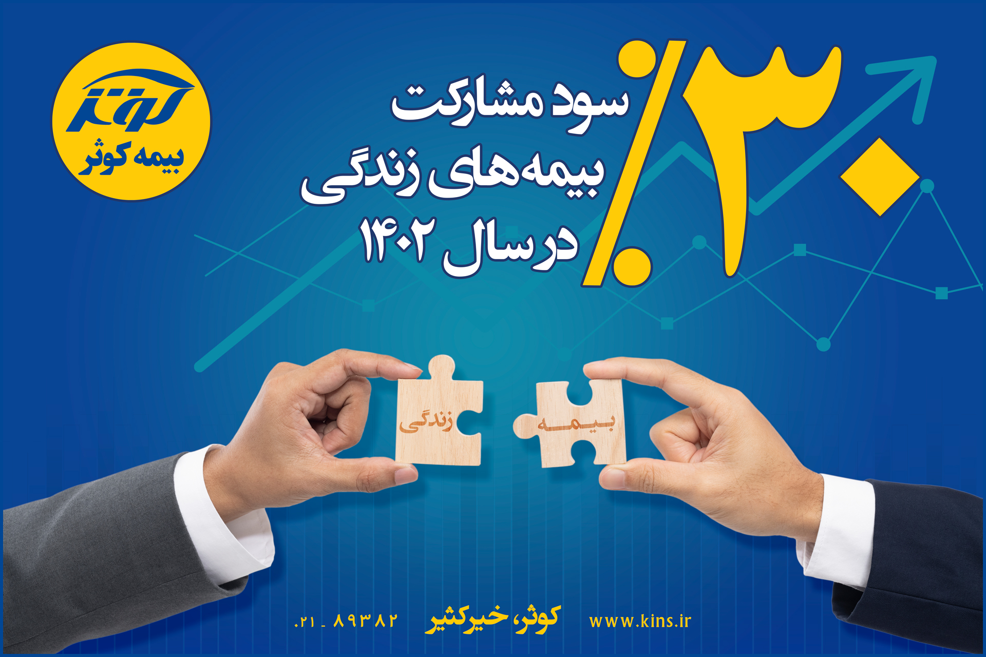 سی درصد سود مشارکت بیمه های زندگی بیمه کوثر در سال ۱۴۰۲