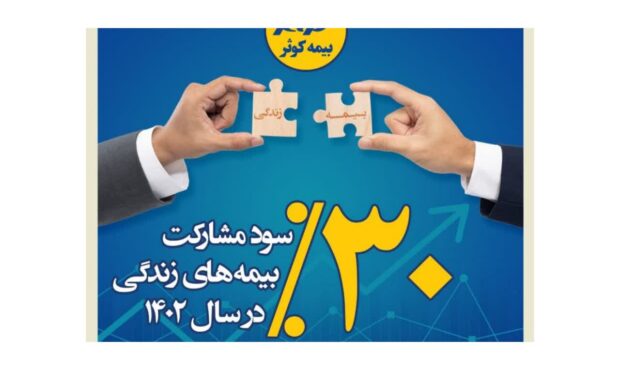 سی درصد سود مشارکت بیمه های زندگی بیمه کوثر در سال ۱۴۰۲