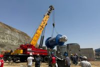 نصب نخستین دستگاه بالمیل در پروژه احداث کارخانه استحصال طلای سقز