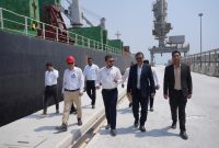 بازدید فرماندار شهرستان لامرد از سایت دریایی مجتمع صنایع آلومینیوم جنوب