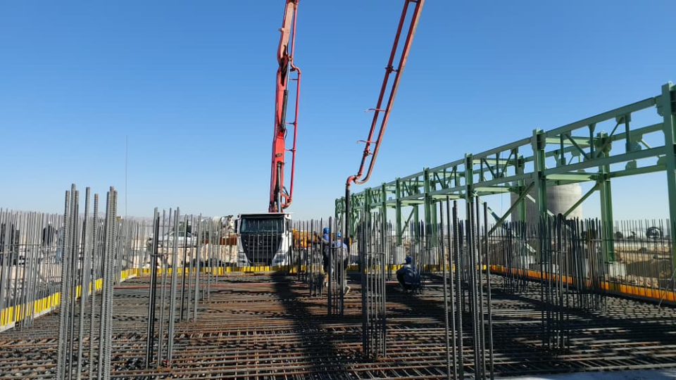 پیشرفت پروژه احیا اقلید با تکمیل بتنریزی فونداسیون Cooling Tower