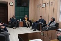 نشست رییس هیات مدیره بیمه دی و مدیران بنیاد شهید قزوین