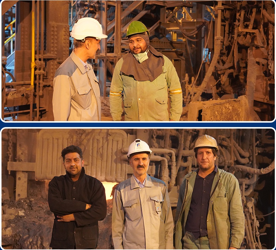 بازدید میدانی مدیریت عالی شرکت فولاد خراسان از خطوط تولیدی