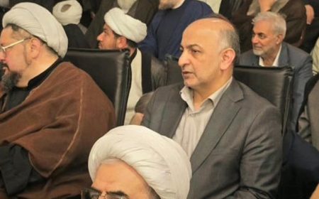 حضور مدیرعامل بیمه دی در مراسم اربعین شهید دکتر علی لاریجانی در قم