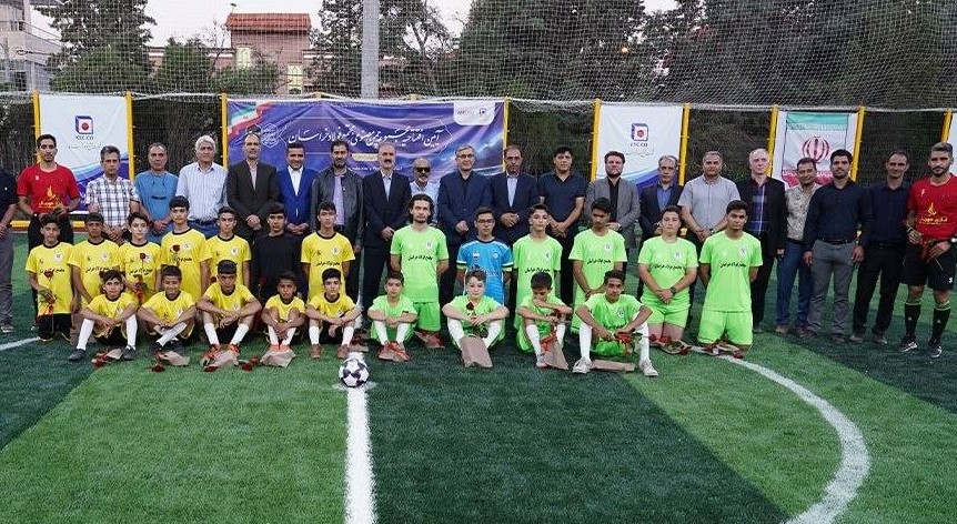 زمین چمن مصنوعی «فخاس» در نیشابور افتتاح شد