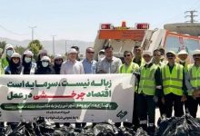 پاکسازی ۱۰ کیلومتر از ورودی شهرهای نی‌ریز و قطرویه