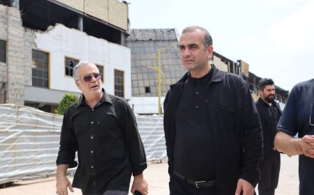 بازدید مدیرعامل منطقه آزاد انزلی از روند بازسازی مجتمع تجاری ونوس